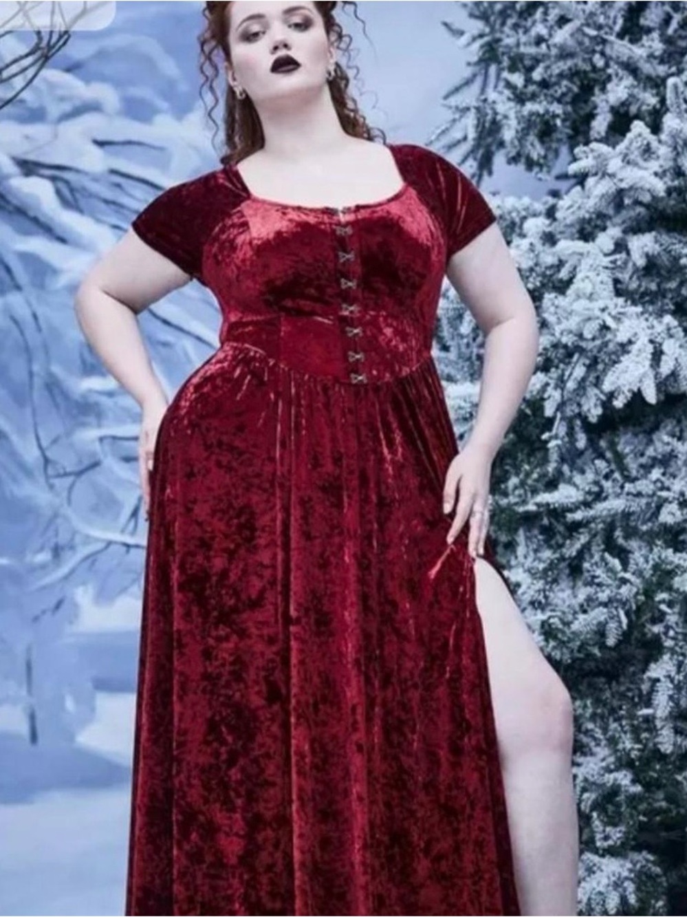 NWT Torrid Nightfall Velvet Maxi Dress